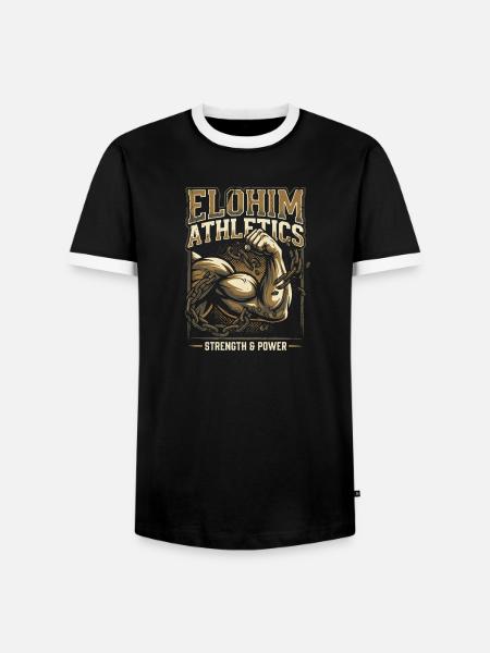 Elohim Hebrew Israelite - Männer Kontrast-T-Shirt - Schwarz/Weiß