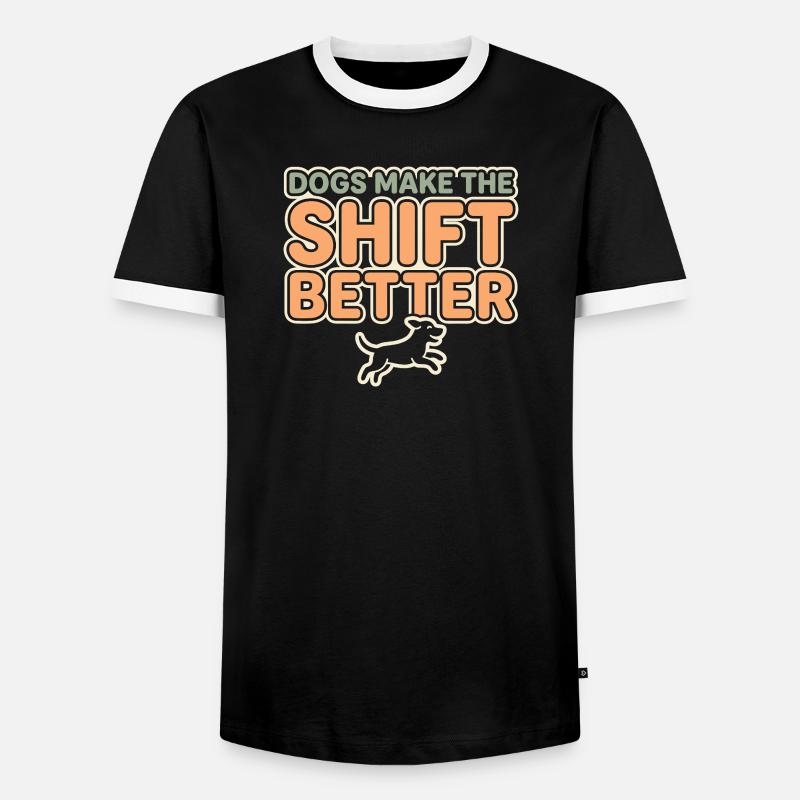 Zwingertechniker, Zwingerassistent, Tierpflege - Männer Kontrast-T-Shirt - Schwarz/Weiß