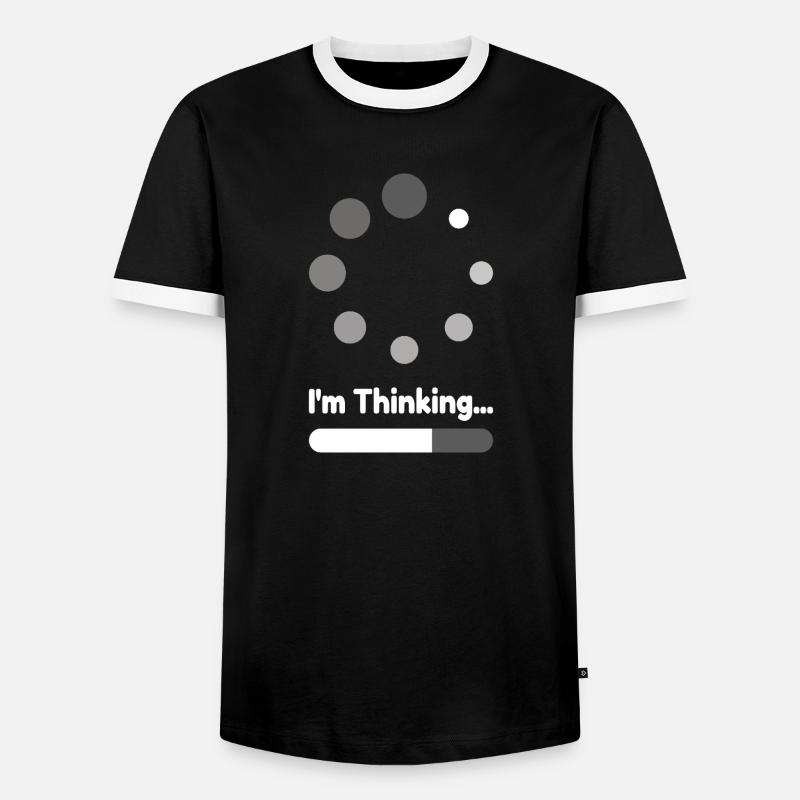 I'm thinking loading Gift - Men's Ringer Shirt - black/white