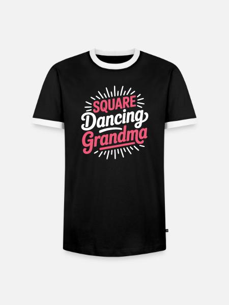Square Dancing Oma Square Dance Geschenke - Männer Kontrast-T-Shirt - Schwarz/Weiß