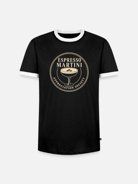 Espresso-martini-social-club-cocktail-geschenk - Männer Kontrast-T-Shirt - Schwarz/Weiß