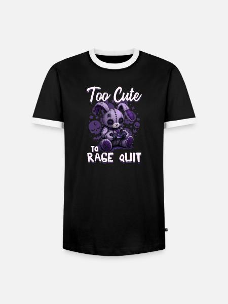 Pastel Goth Soft Goth Gaming Gamer - Männer Kontrast-T-Shirt - Schwarz/Weiß