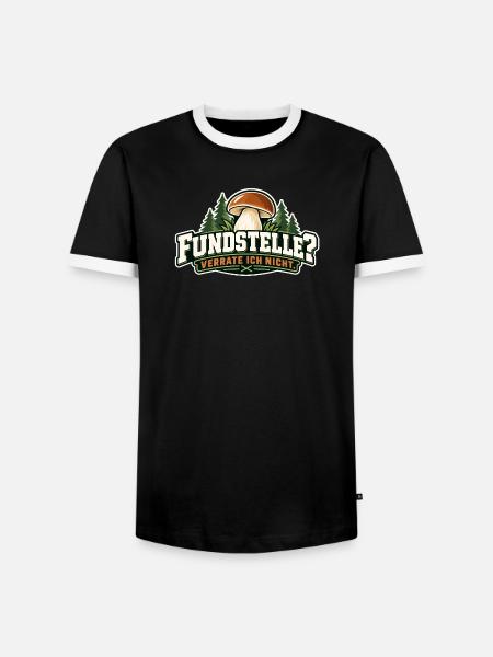 Fundstelle? Verrate ich Nicht - Männer Kontrast-T-Shirt - Schwarz/Weiß