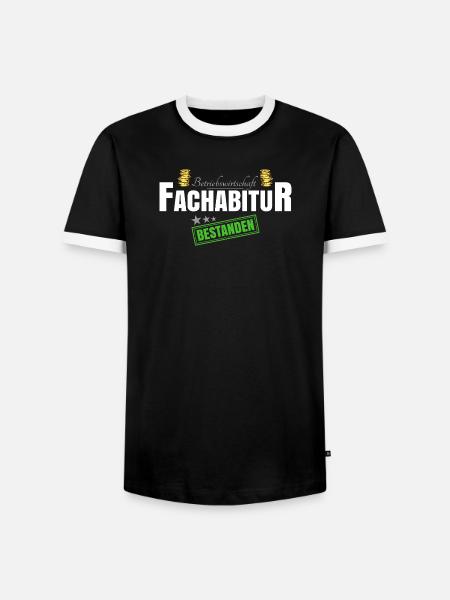 Betriebswirtschaft Fachabitur - Männer Kontrast-T-Shirt - Schwarz/Weiß