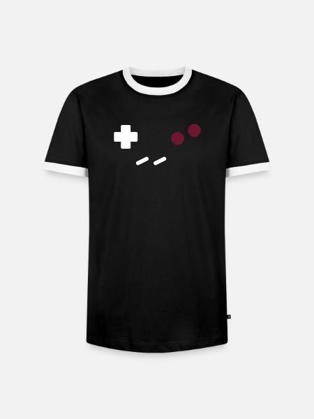 RetroBoy - Männer Kontrast-T-Shirt - Schwarz/Weiß