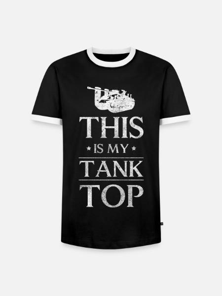 Kampfpanzer Kampf Panzerung - Männer Kontrast-T-Shirt - Schwarz/Weiß