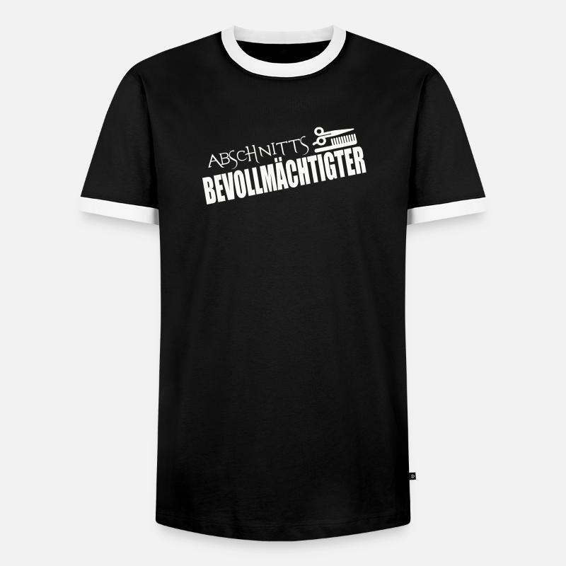 ABSCHNITTSBEVOLLMÄCHTIGTER - Männer Kontrast-T-Shirt - Schwarz/Weiß