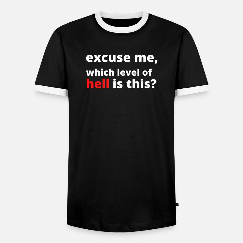Funny Sarcastic Saying - Men's Ringer Shirt - black/white