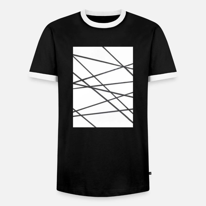 Tiny - Men's Ringer Shirt - black/white