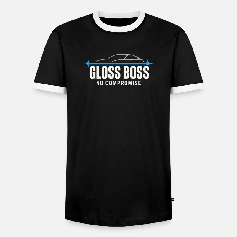 Auto Detailer Buffer Pro Paint - Men's Ringer Shirt - black/white