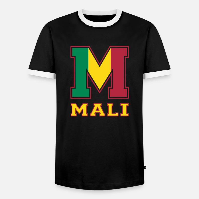 Athletic Mali - Men's Ringer Shirt - black/white