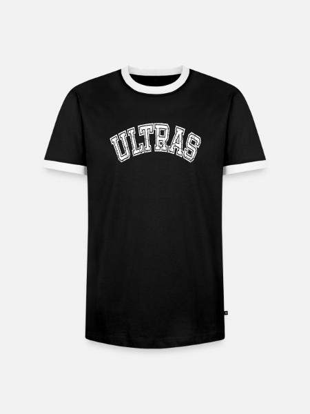 Ultras Retro Style - Men's Ringer Shirt - black/white