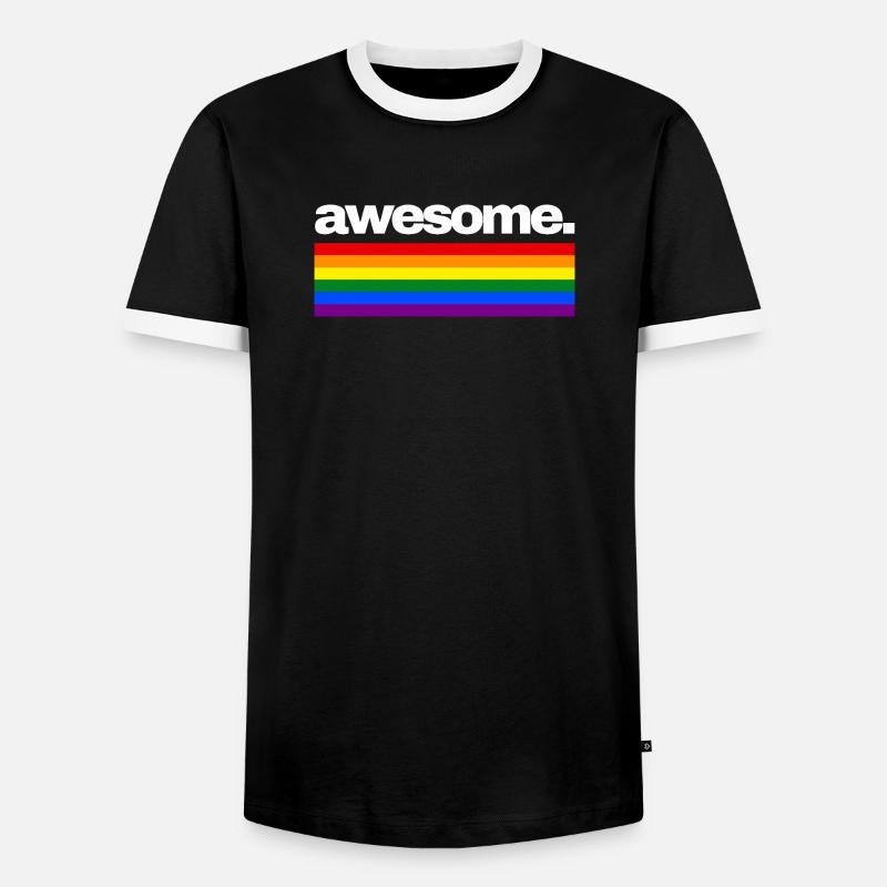 Prima - Männer Kontrast-T-Shirt - Schwarz/Weiß