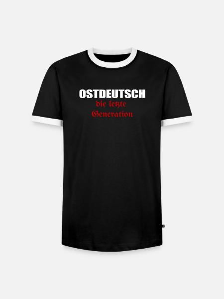 East German the last generation - Men's Ringer Shirt - black/white