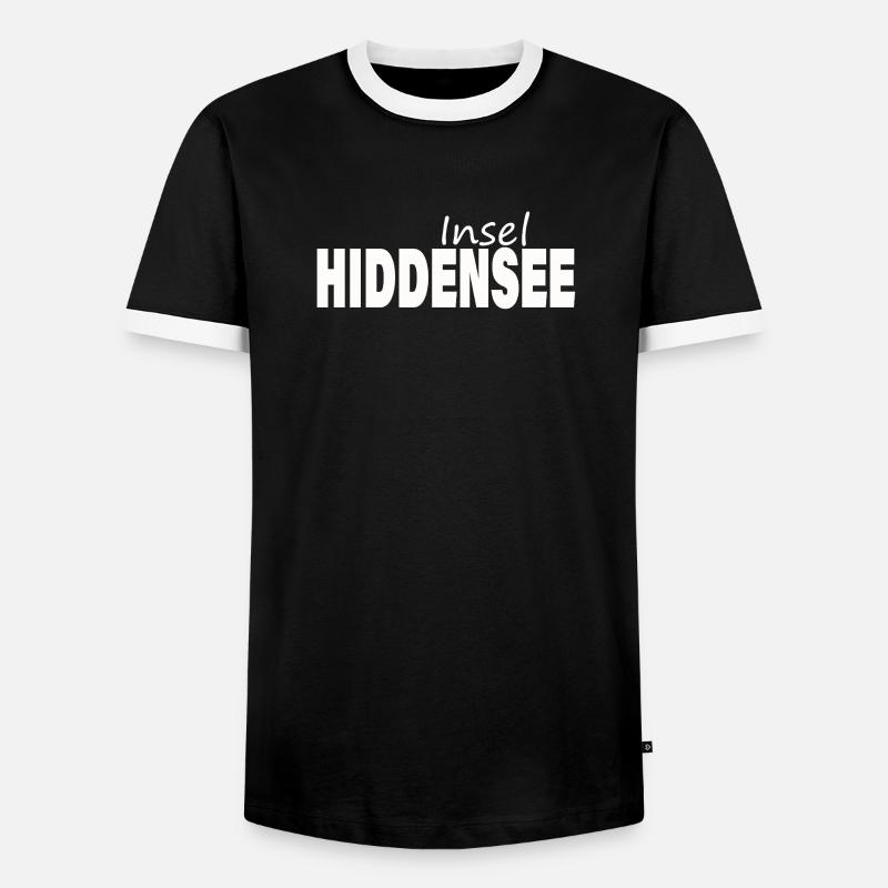 Hiddensee - Men's Ringer Shirt - black/white