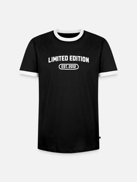 Édition limitée anniversaire 2012 - T-shirt contrasté Homme - noir/blanc