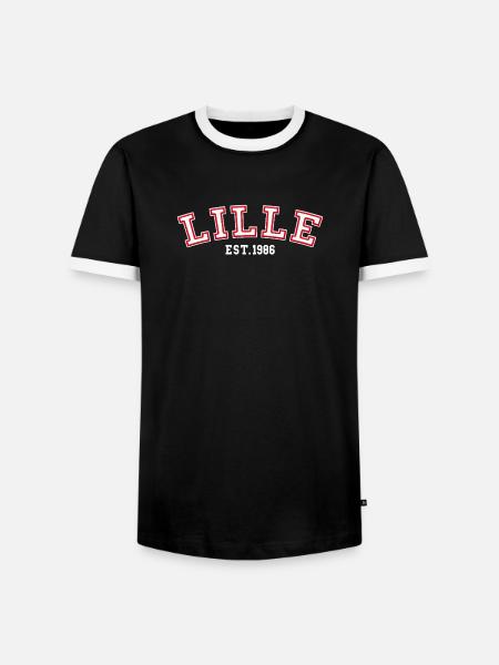 Lille Fondée en 1986 - T-shirt contrasté Homme - noir/blanc