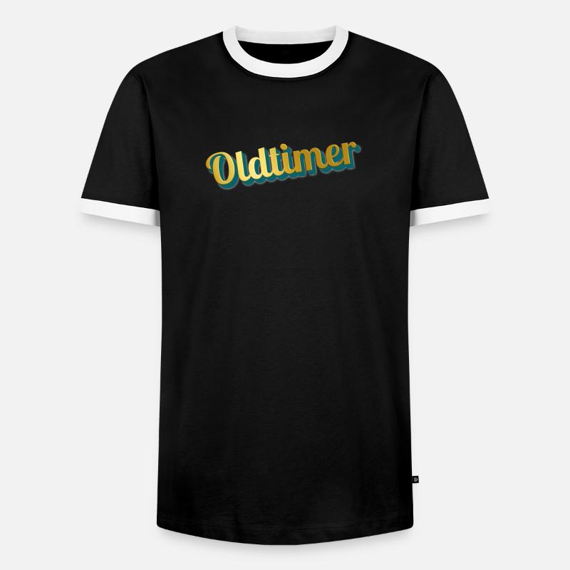 oldtimer - Männer Kontrast-T-Shirt - Schwarz/Weiß
