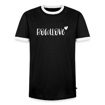 Bowl Bowllove Foodie Smoothie Bowls Cadeau - T-shirt contrasté Homme - noir/blanc - Devant - AI Model Female 172 light (172cm) & AI Model Male 178 light (178cm)