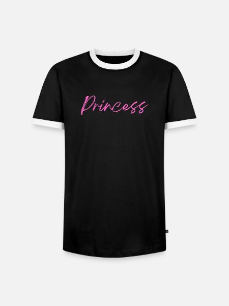 Princess - Männer Kontrast-T-Shirt - Schwarz/Weiß
