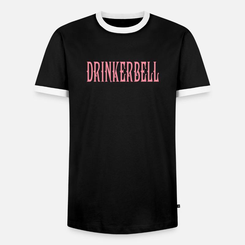 Drinkerbell - Männer Kontrast-T-Shirt - Schwarz/Weiß