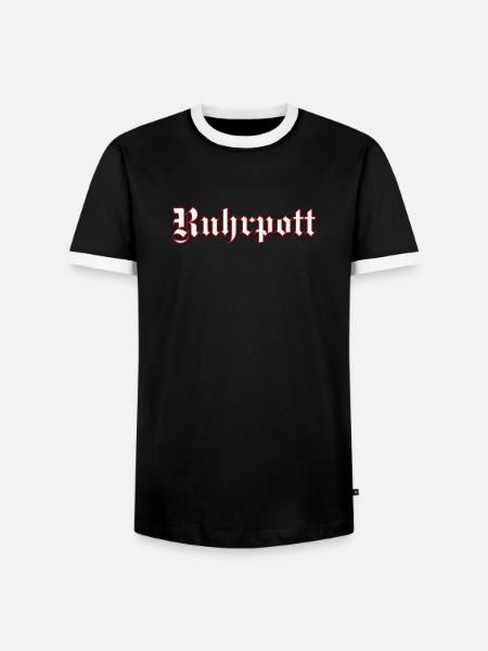 Ruhrpott - Männer Kontrast-T-Shirt - Schwarz/Weiß
