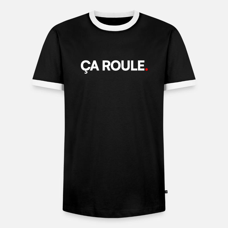 It's rolling - Men's Ringer Shirt - black/white