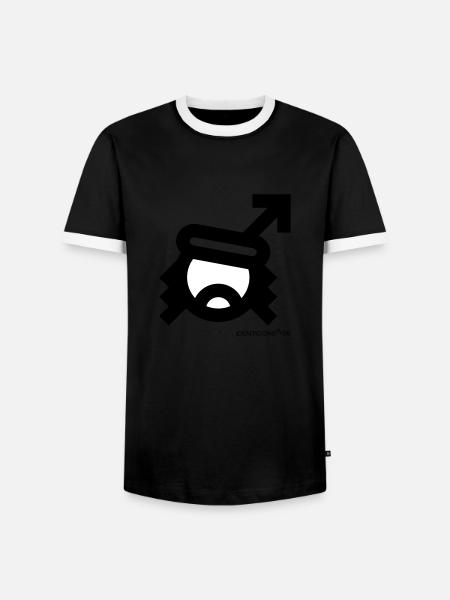 IDENTICONS Che Revolution - Männer Kontrast-T-Shirt - Schwarz/Weiß