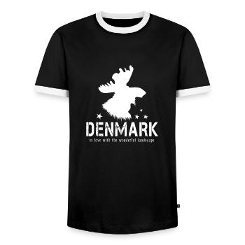 Danemark Danemark Orignal danois - T-shirt contrasté Homme - noir/blanc - Devant - AI Model Female 172 light (172cm) & AI Model Male 178 light (178cm)