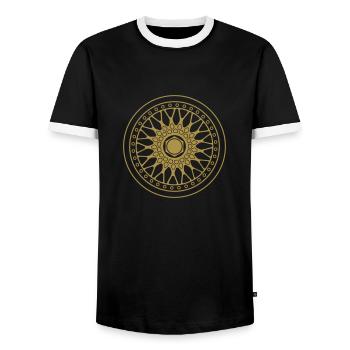 BBS Felge Zentriermutter Tuning Geschenkidee - Männer Kontrast-T-Shirt - Schwarz/Weiß - Vorne - AI Model Female 172 light (172cm) & AI Model Male 178 light (178cm)