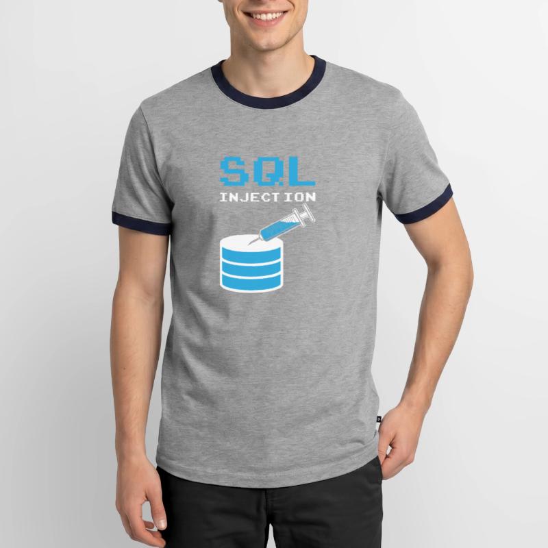 SQL Injection For SQL database admins Men's Ringer Shirt