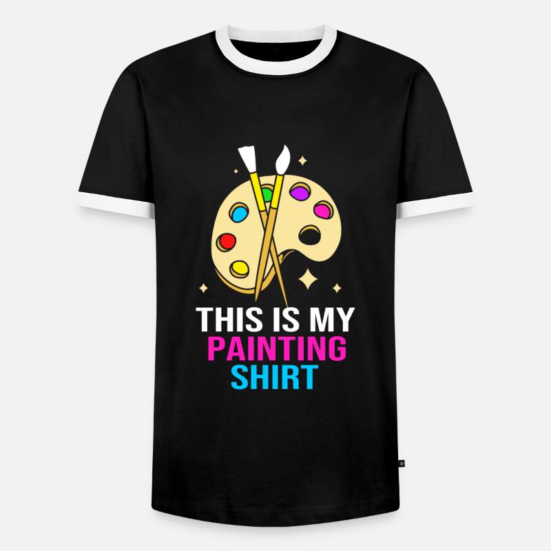Painter - Men's Ringer Shirt - black/white