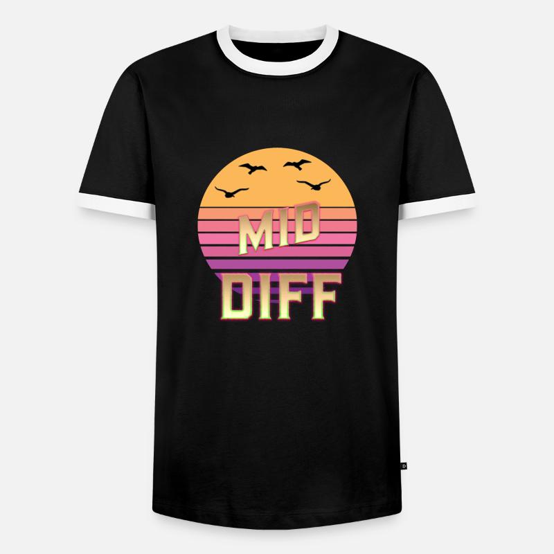 Mid,Supp,Adc,Top,Jgl,Jg Diff,Difference Legends - Men's Ringer Shirt - black/white