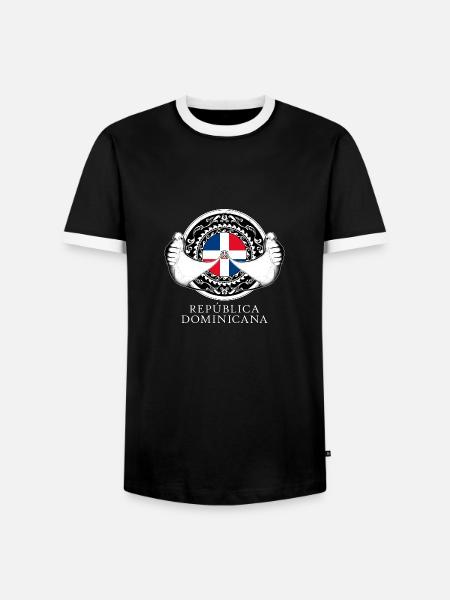 Manta rays Dominican Republic - Men's Ringer Shirt - black/white