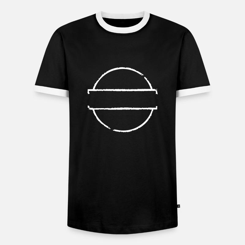 leer empty vide vacía - Männer Kontrast-T-Shirt - Schwarz/Weiß