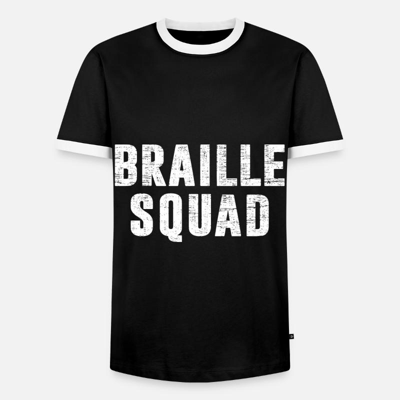 Blind Sehbehindert - Männer Kontrast-T-Shirt - Schwarz/Weiß