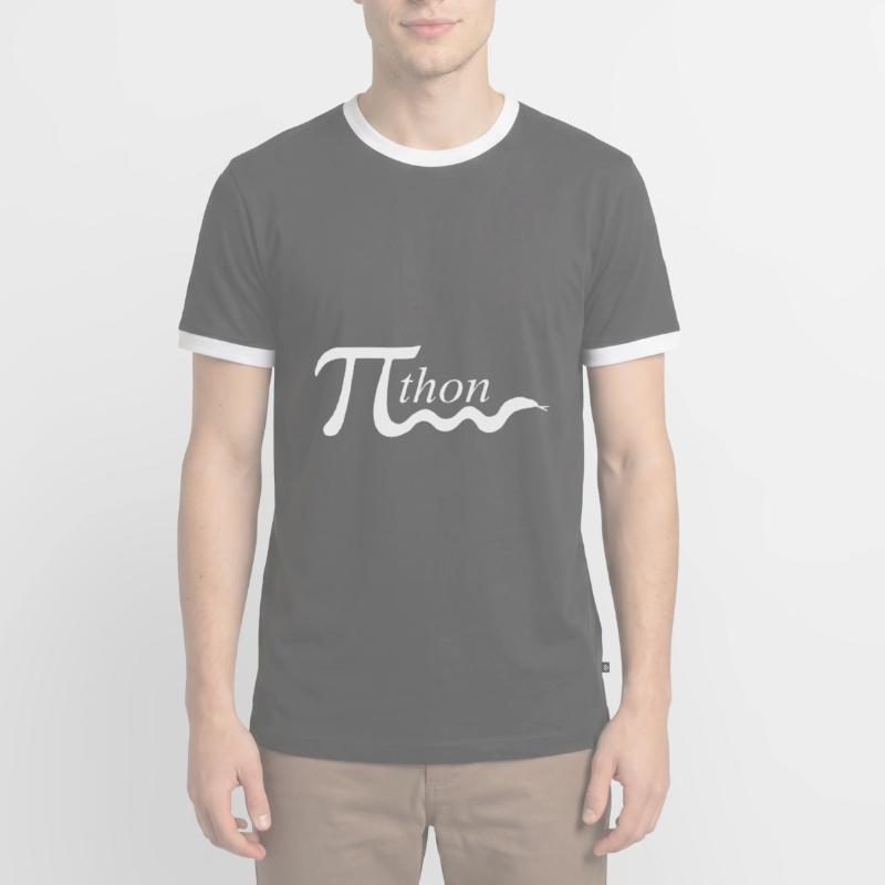 blague de maths pi python T-shirt contrasté Homme