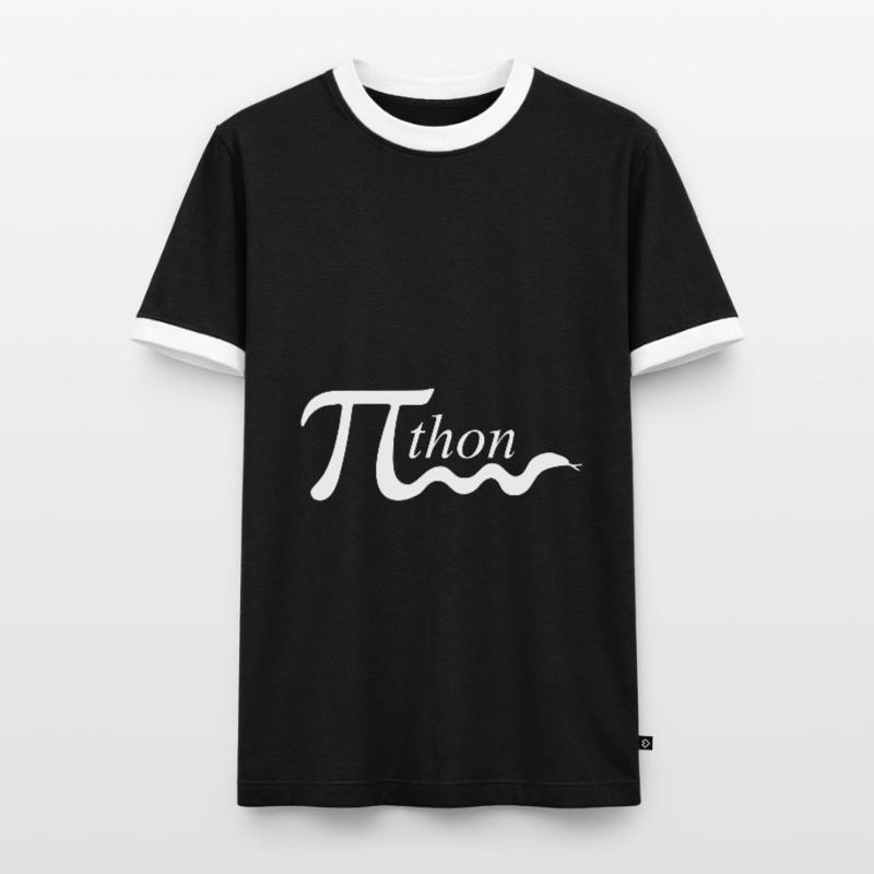 blague de maths pi python T-shirt contrasté Homme