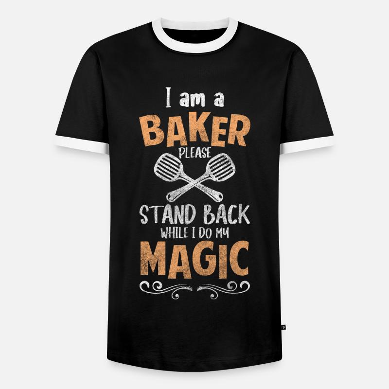Bakery Muffin - Men's Ringer Shirt - black/white