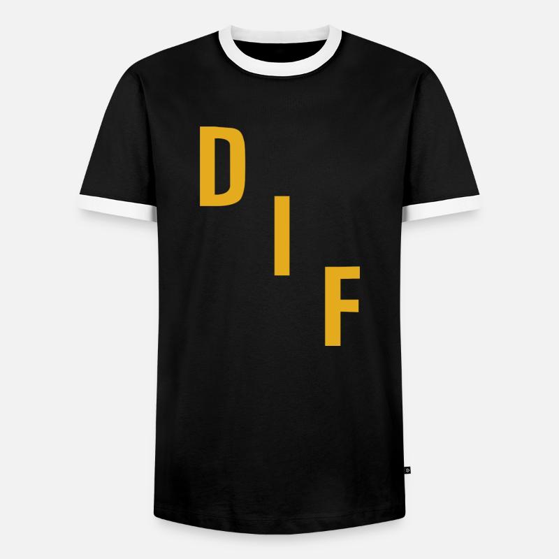 Degerfors - Men's Ringer Shirt - black/white