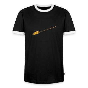 Besom - Men's Ringer Shirt - black/white - Front - AI Model Female 172 light (172cm) & AI Model Male 178 light (178cm)