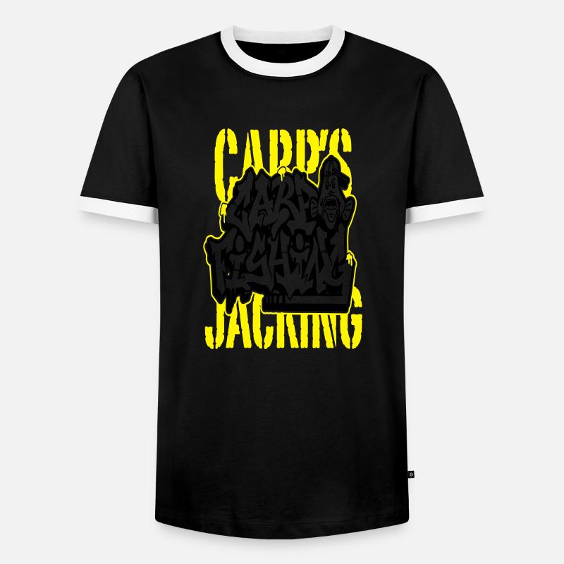 Carp's graff "CARP'S JACKING" - Men's Ringer Shirt - black/white