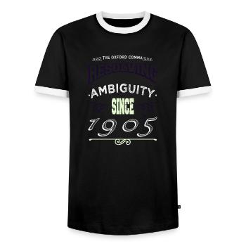 Conduire cool fun costume déclaration anniversaire - T-shirt contrasté Homme - noir/blanc - Devant - AI Model Female 172 light (172cm) & AI Model Male 178 light (178cm)