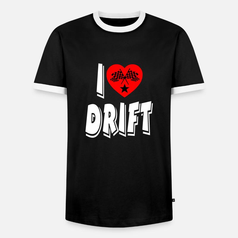 Auto - Männer Kontrast-T-Shirt - Schwarz/Weiß