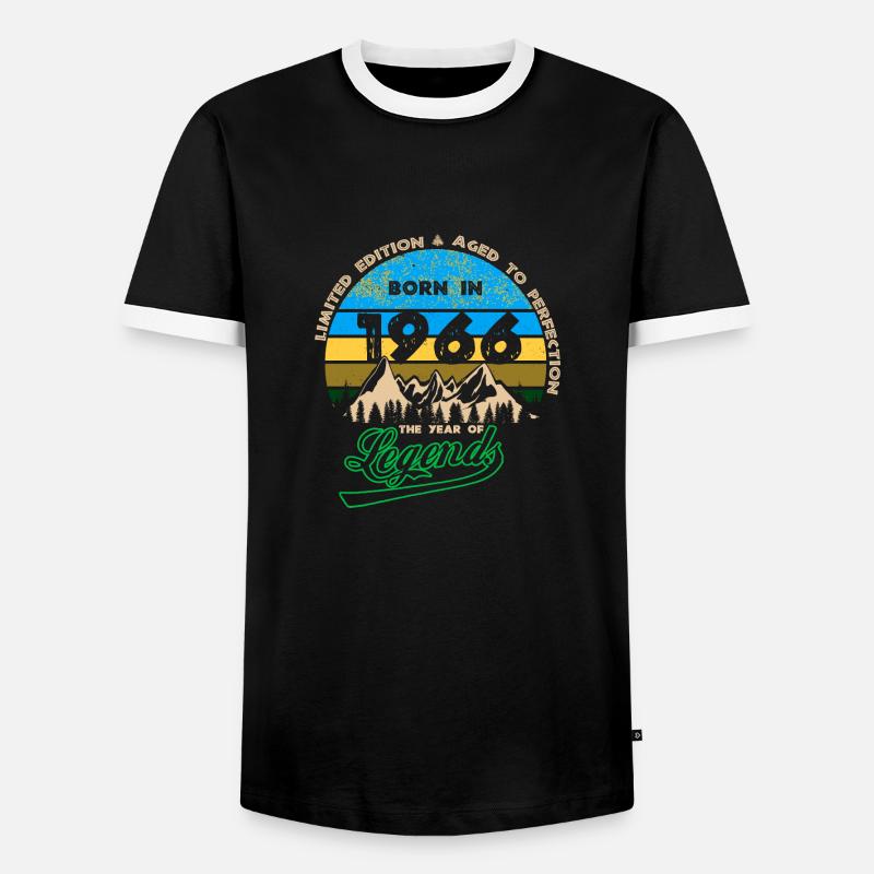 Legends 1966 - Men's Ringer Shirt - black/white