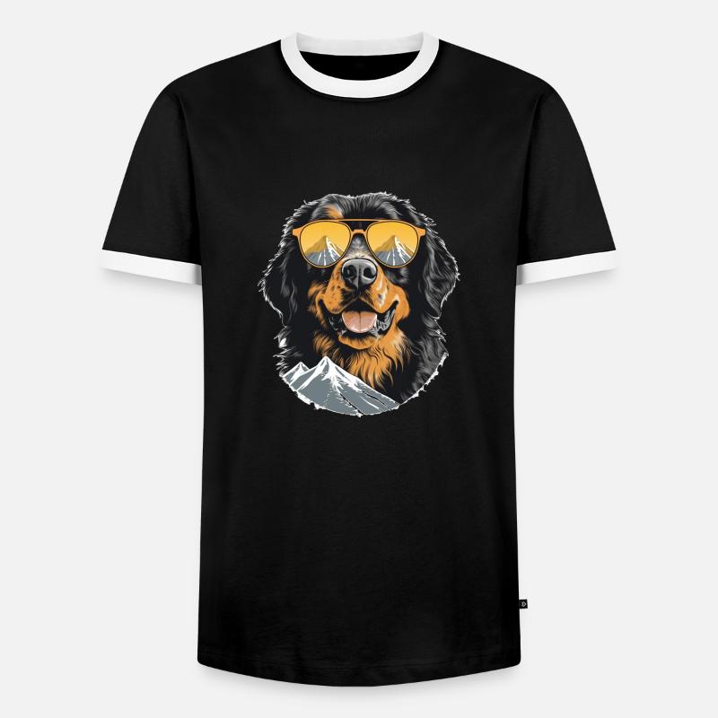 Bernese 2 - Men's Ringer Shirt - black/white