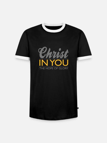 Christ in you - Männer Kontrast-T-Shirt - Schwarz/Weiß