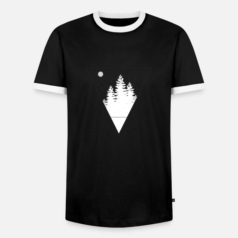Forest Triangle Forrest - Men's Ringer Shirt - black/white