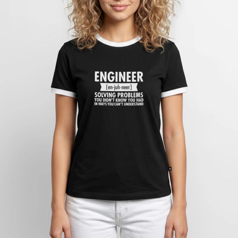 Engineer - Solving Problems T-shirt contrasté Homme