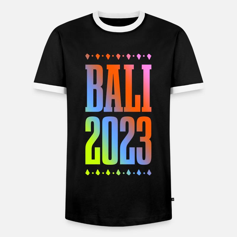 Bali 2023 - T-shirt contrasté Homme - noir/blanc
